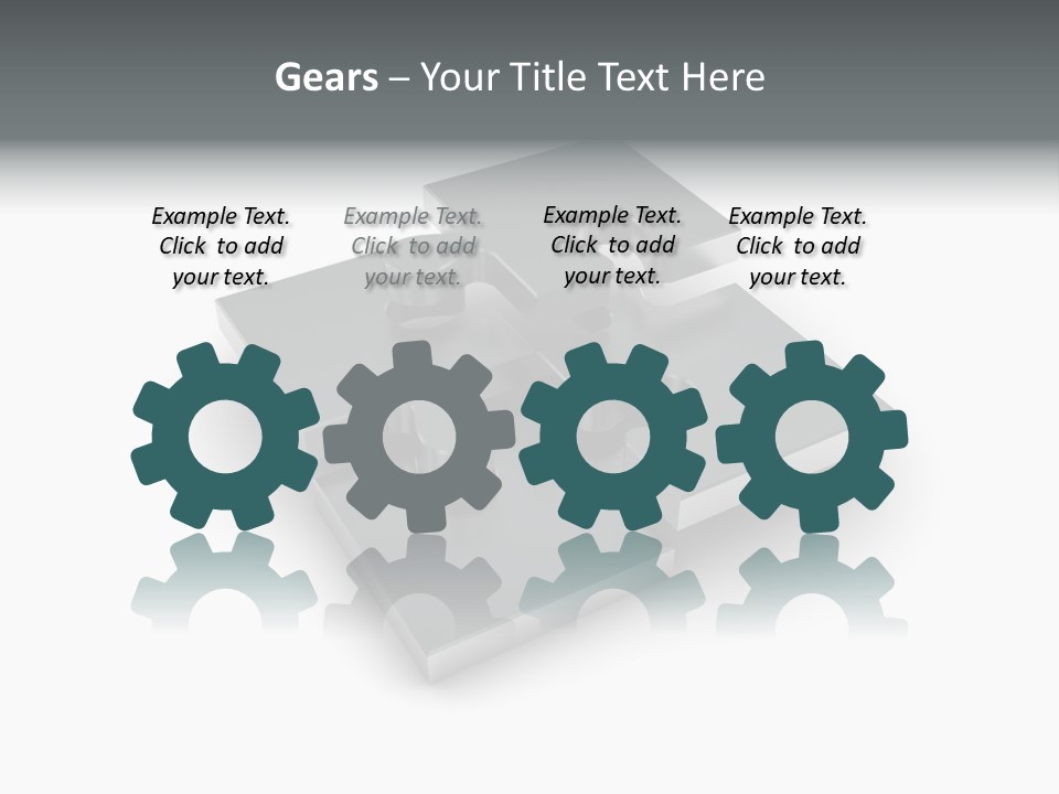 A Piece Of A Puzzle On A White Background PowerPoint Template