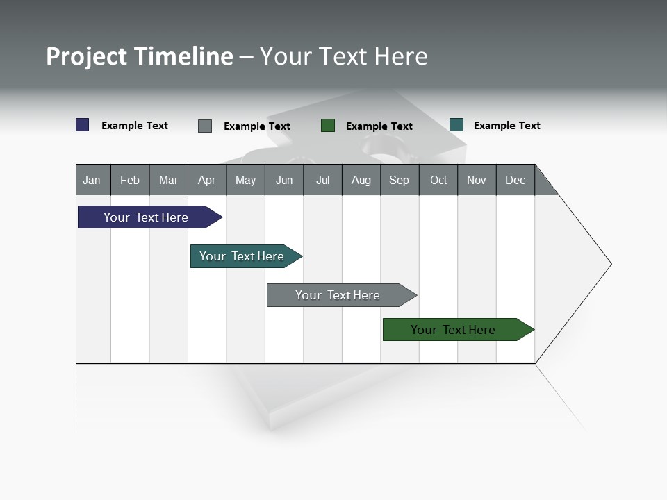 A Piece Of A Puzzle On A White Background PowerPoint Template
