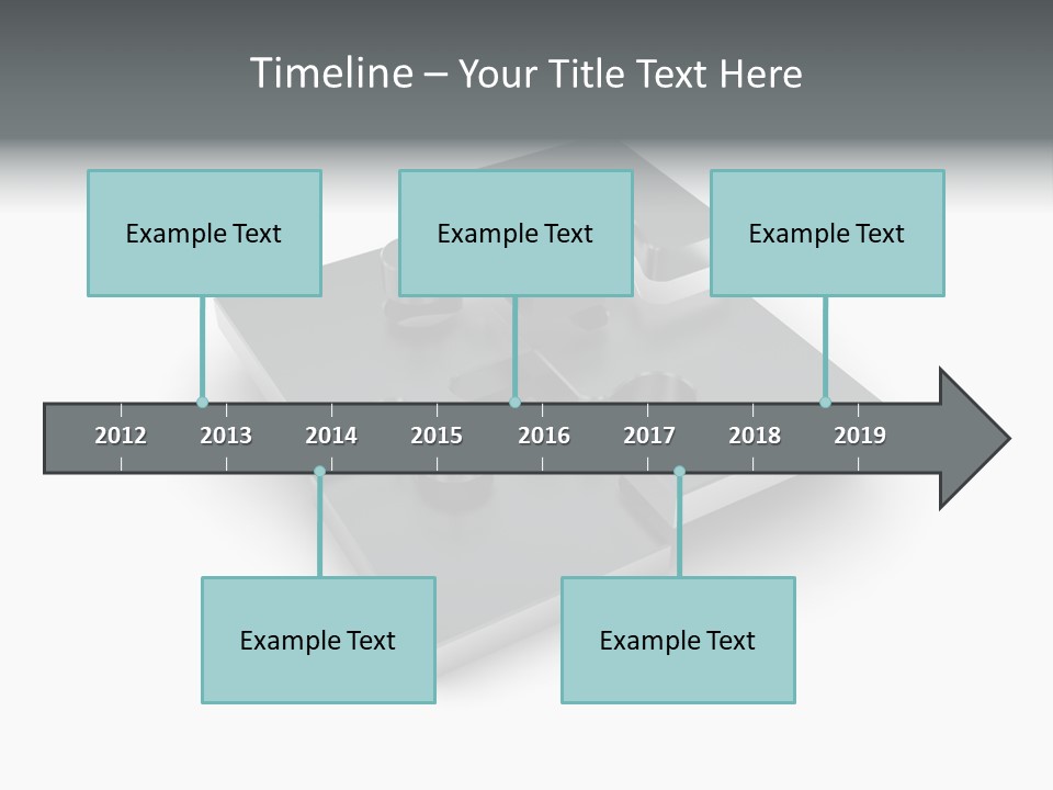 A Piece Of A Puzzle On A White Background PowerPoint Template