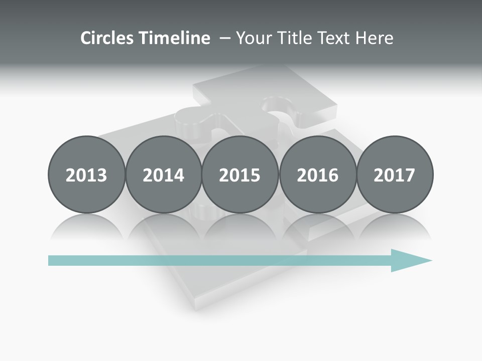 A Piece Of A Puzzle On A White Background PowerPoint Template