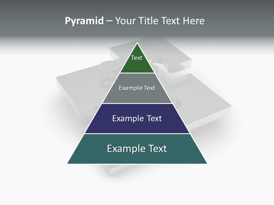 A Piece Of A Puzzle On A White Background PowerPoint Template