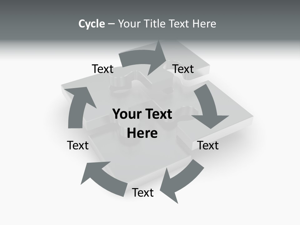 A Piece Of A Puzzle On A White Background PowerPoint Template