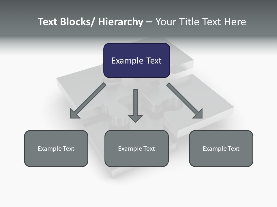 A Piece Of A Puzzle On A White Background PowerPoint Template