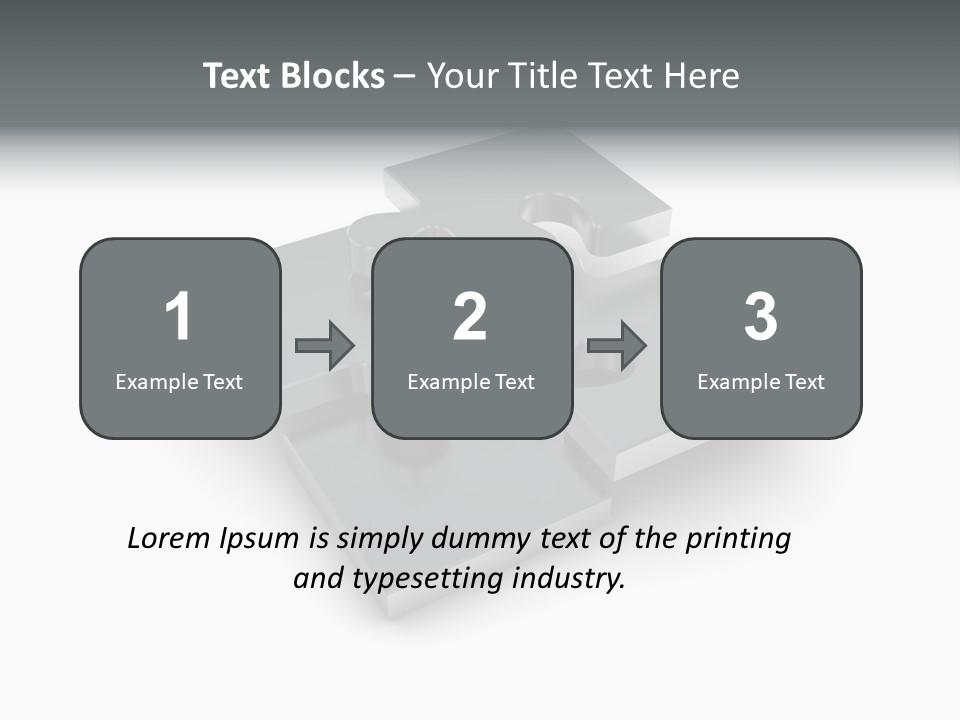 A Piece Of A Puzzle On A White Background PowerPoint Template