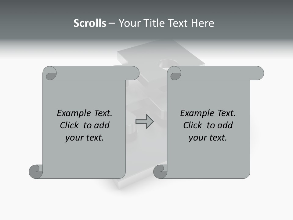 A Piece Of A Puzzle On A White Background PowerPoint Template
