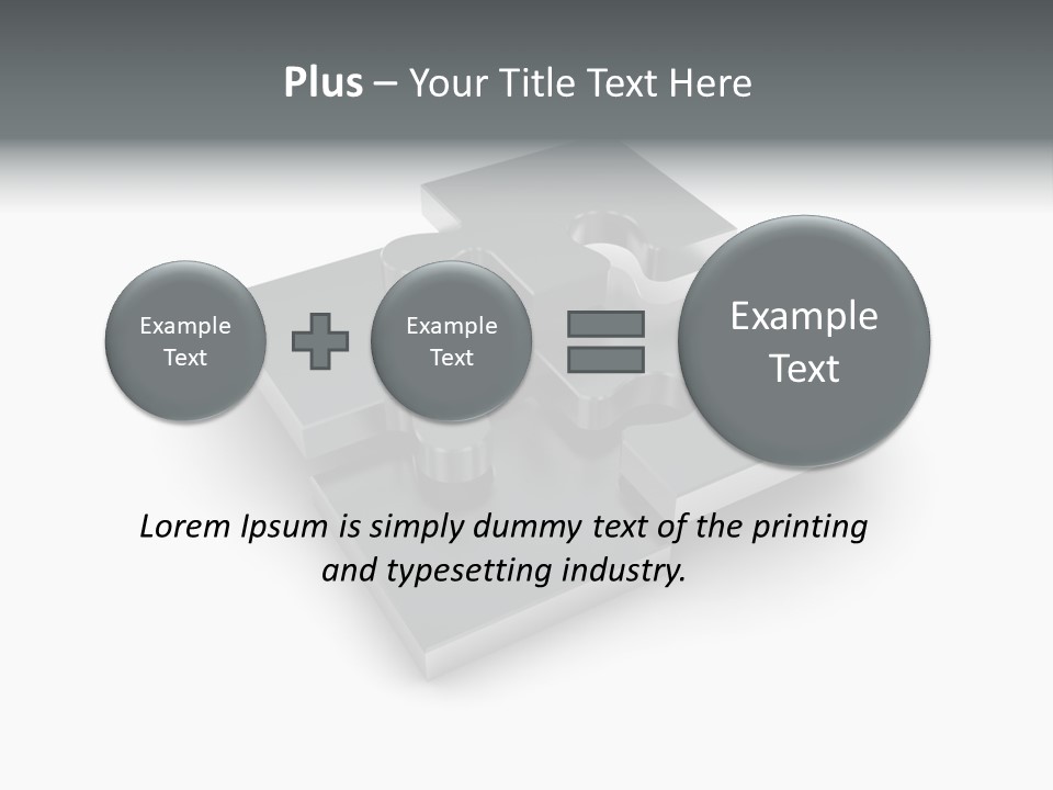 A Piece Of A Puzzle On A White Background PowerPoint Template