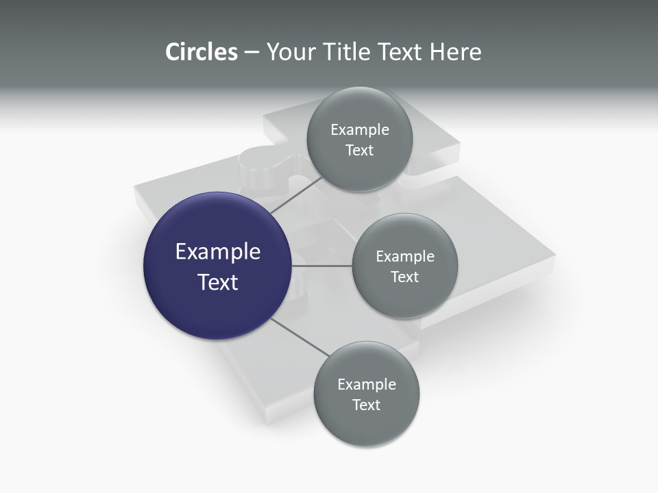 A Piece Of A Puzzle On A White Background PowerPoint Template