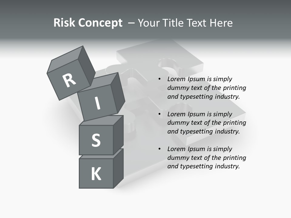 A Piece Of A Puzzle On A White Background PowerPoint Template