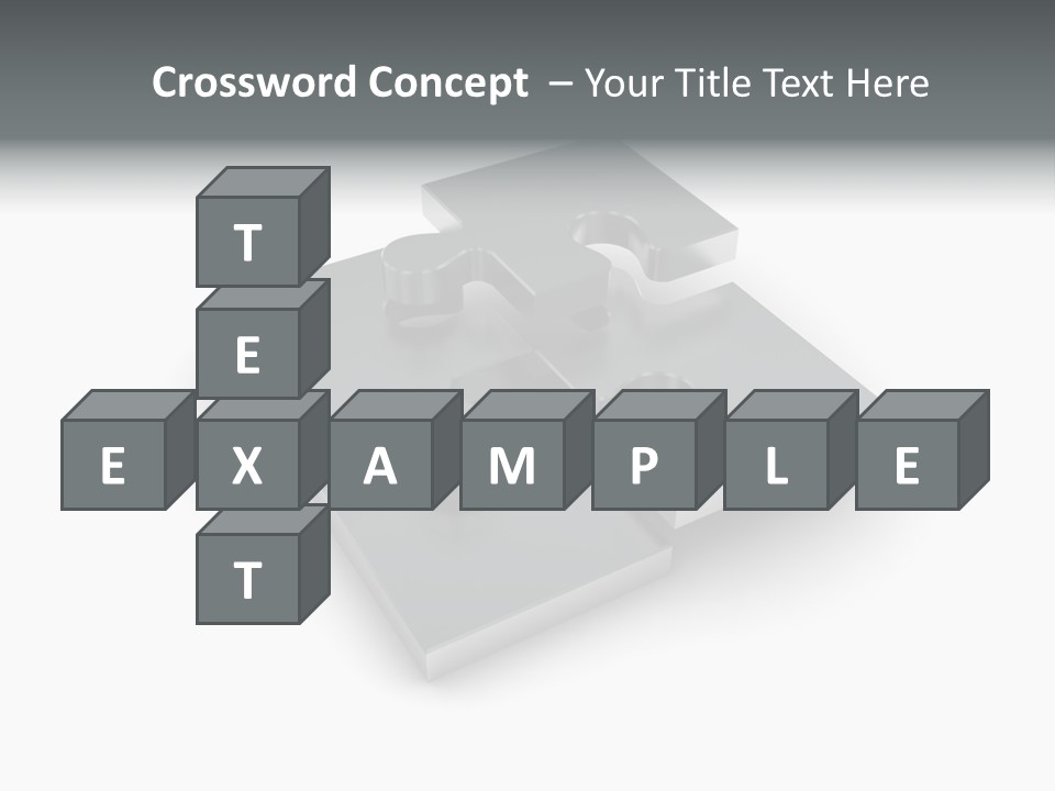 A Piece Of A Puzzle On A White Background PowerPoint Template