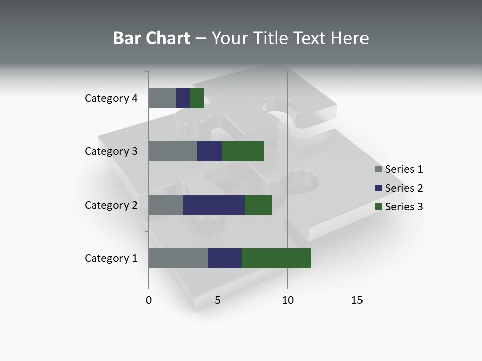 A Piece Of A Puzzle On A White Background PowerPoint Template