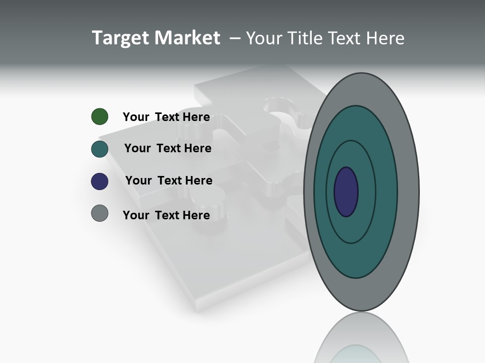 A Piece Of A Puzzle On A White Background PowerPoint Template