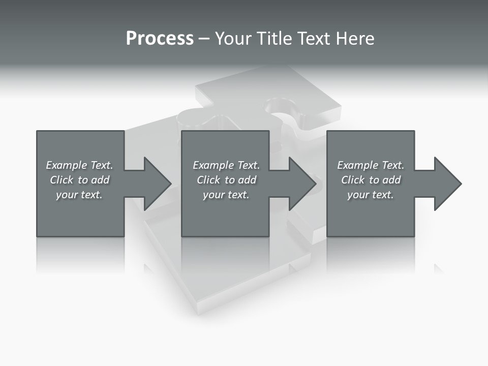 A Piece Of A Puzzle On A White Background PowerPoint Template