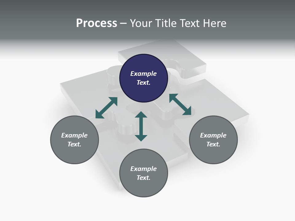 A Piece Of A Puzzle On A White Background PowerPoint Template