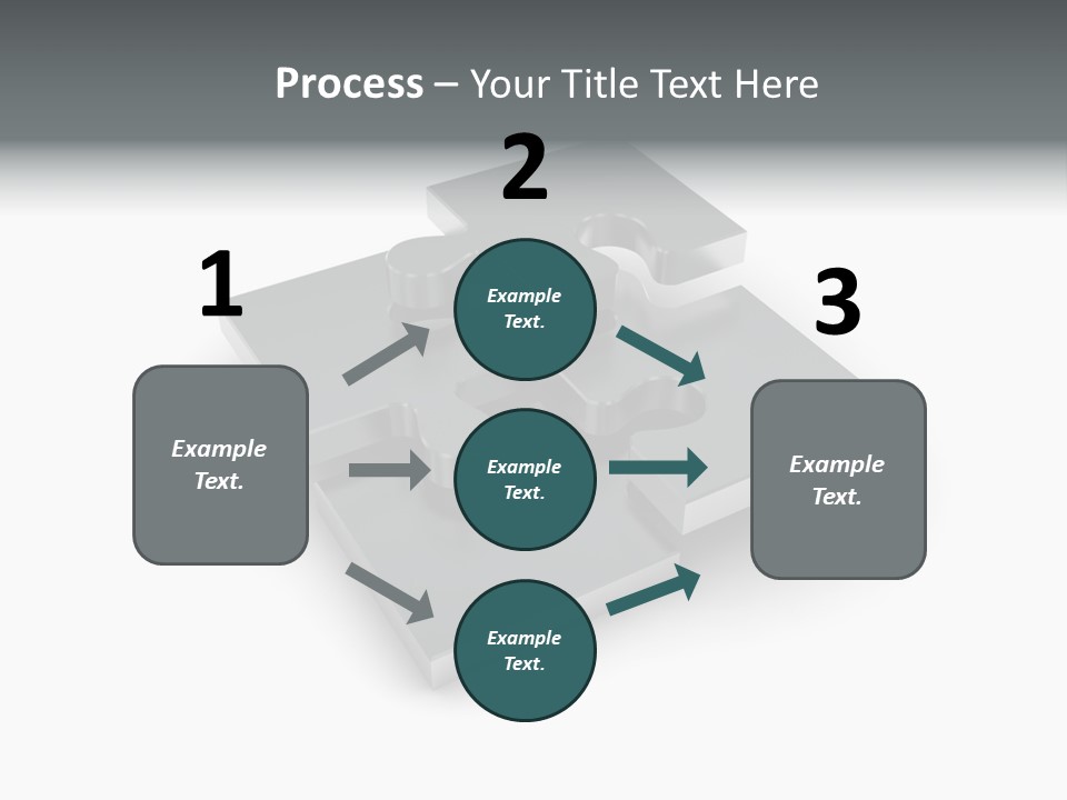 A Piece Of A Puzzle On A White Background PowerPoint Template