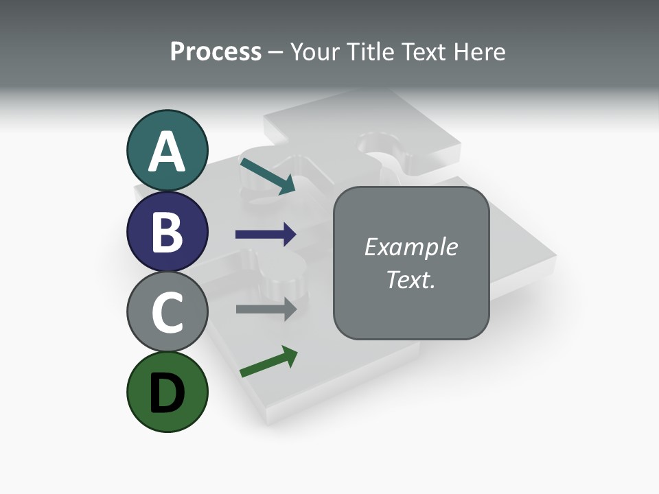 A Piece Of A Puzzle On A White Background PowerPoint Template