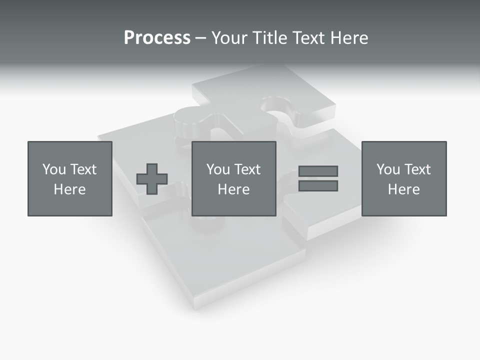 A Piece Of A Puzzle On A White Background PowerPoint Template