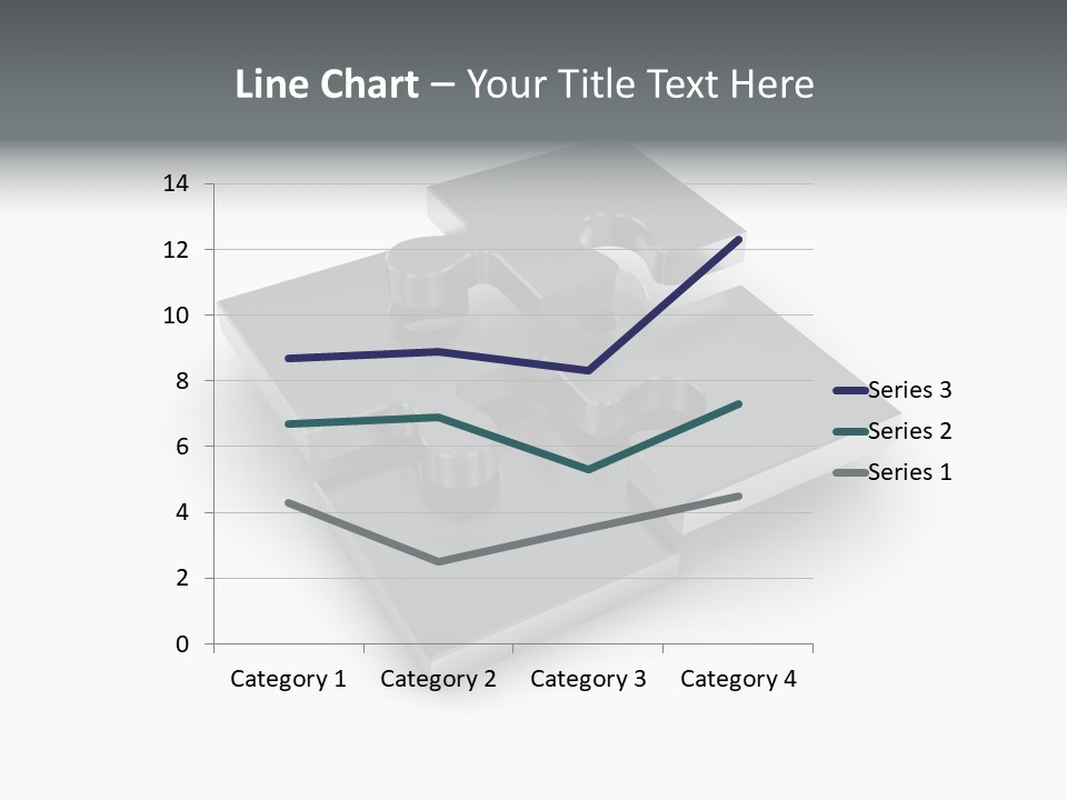 A Piece Of A Puzzle On A White Background PowerPoint Template