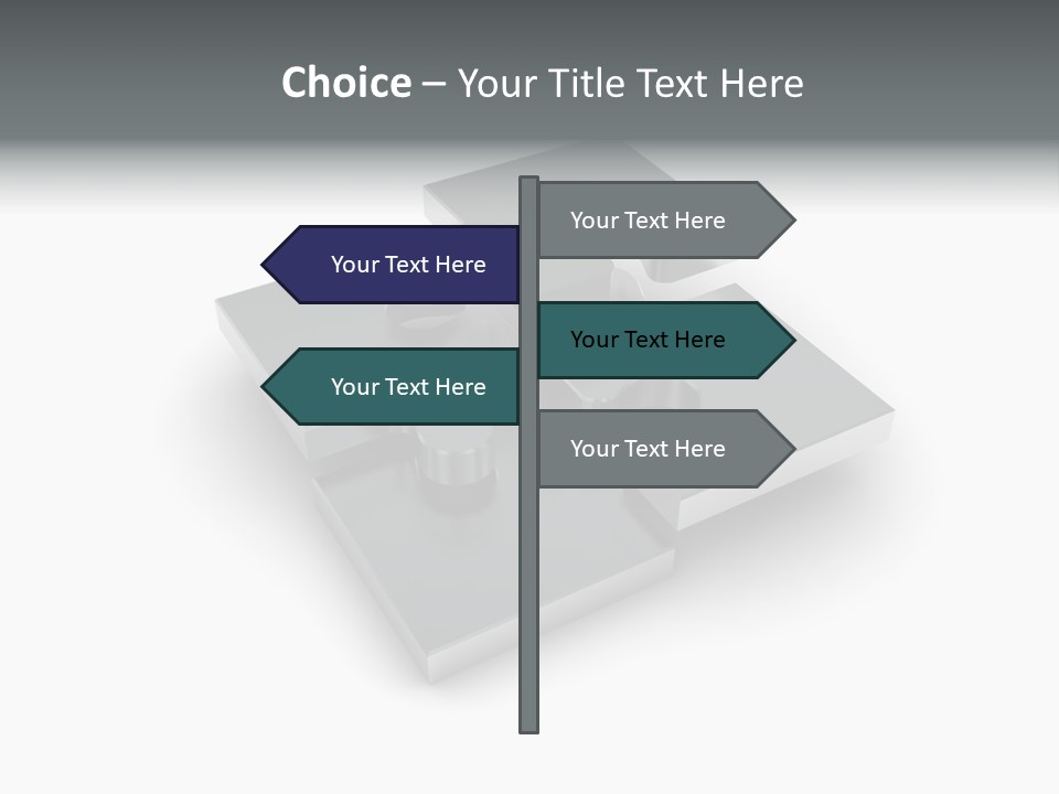 A Piece Of A Puzzle On A White Background PowerPoint Template