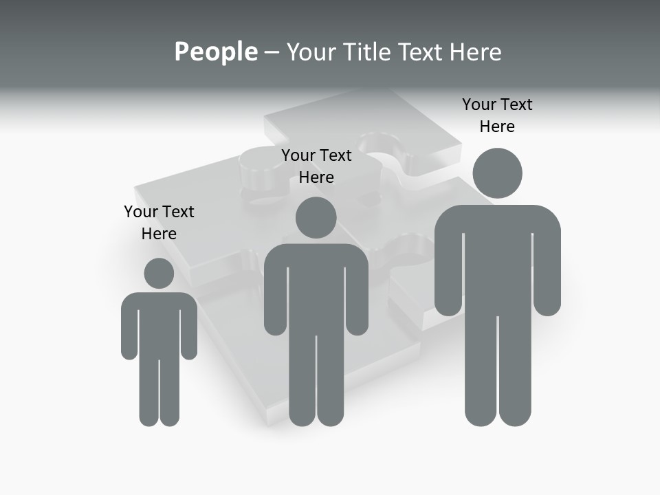 A Piece Of A Puzzle On A White Background PowerPoint Template