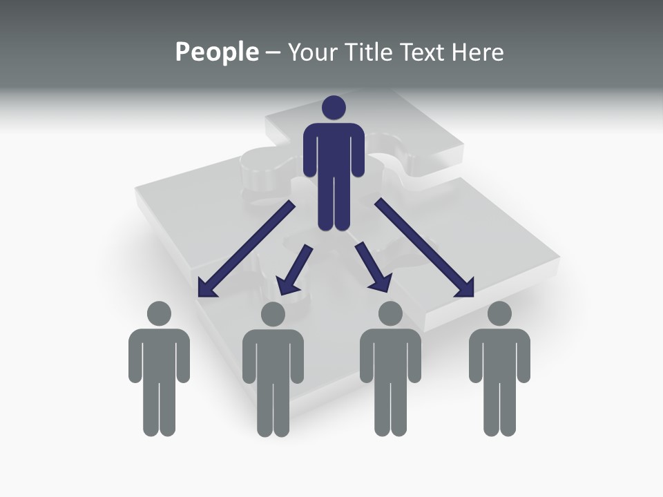 A Piece Of A Puzzle On A White Background PowerPoint Template