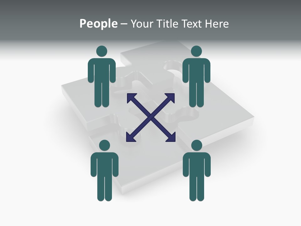 A Piece Of A Puzzle On A White Background PowerPoint Template