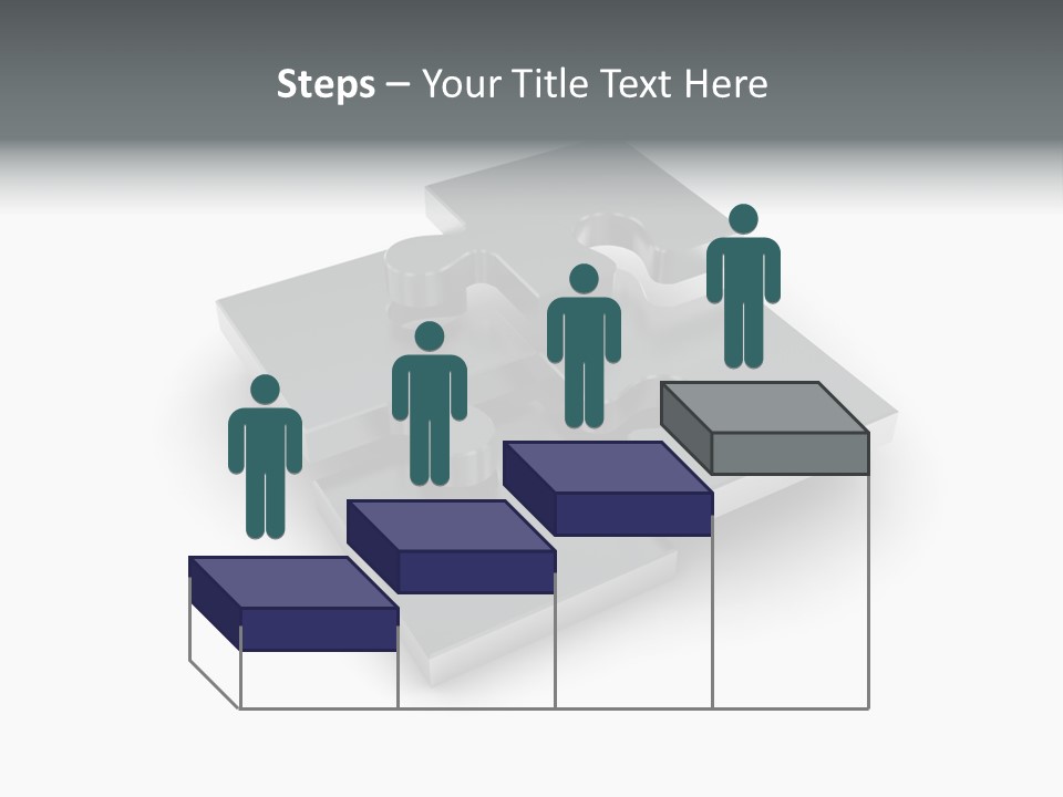 A Piece Of A Puzzle On A White Background PowerPoint Template