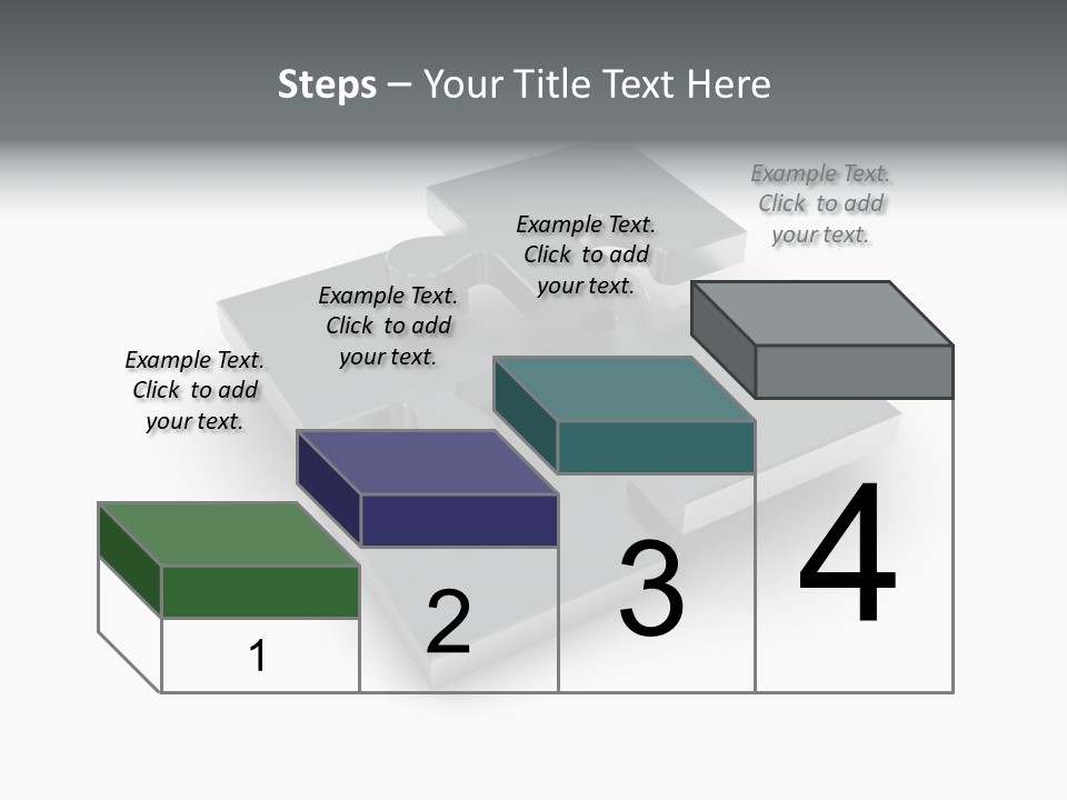 A Piece Of A Puzzle On A White Background PowerPoint Template