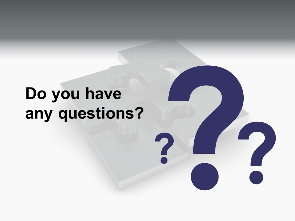 A Piece Of A Puzzle On A White Background PowerPoint Template