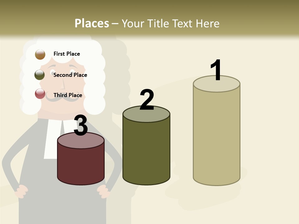 An Old Man In A Black Dress Is Standing With His Hands On His Hips PowerPoint Template