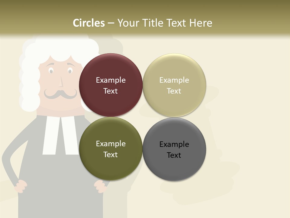 An Old Man In A Black Dress Is Standing With His Hands On His Hips PowerPoint Template