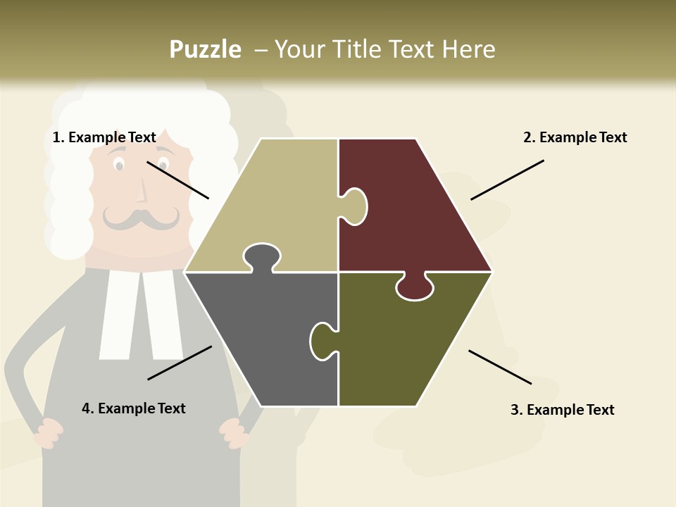 An Old Man In A Black Dress Is Standing With His Hands On His Hips PowerPoint Template