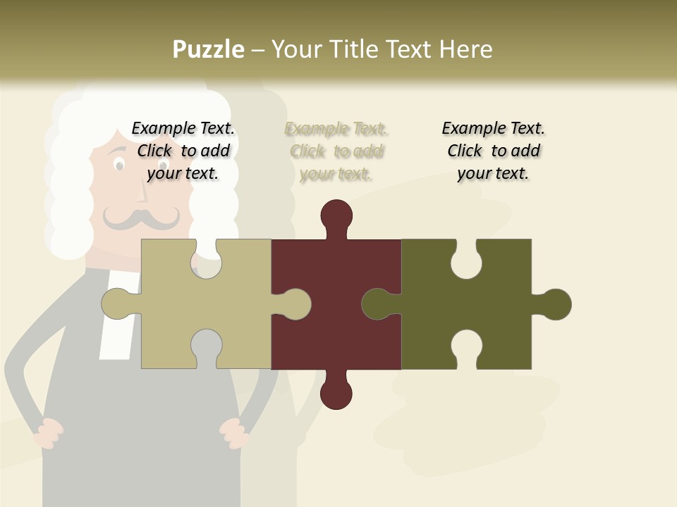 An Old Man In A Black Dress Is Standing With His Hands On His Hips PowerPoint Template