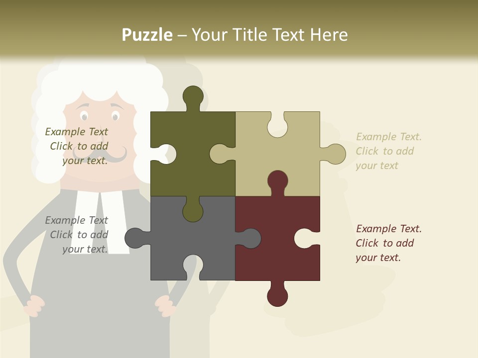 An Old Man In A Black Dress Is Standing With His Hands On His Hips PowerPoint Template