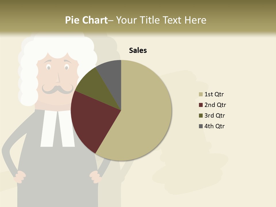 An Old Man In A Black Dress Is Standing With His Hands On His Hips PowerPoint Template