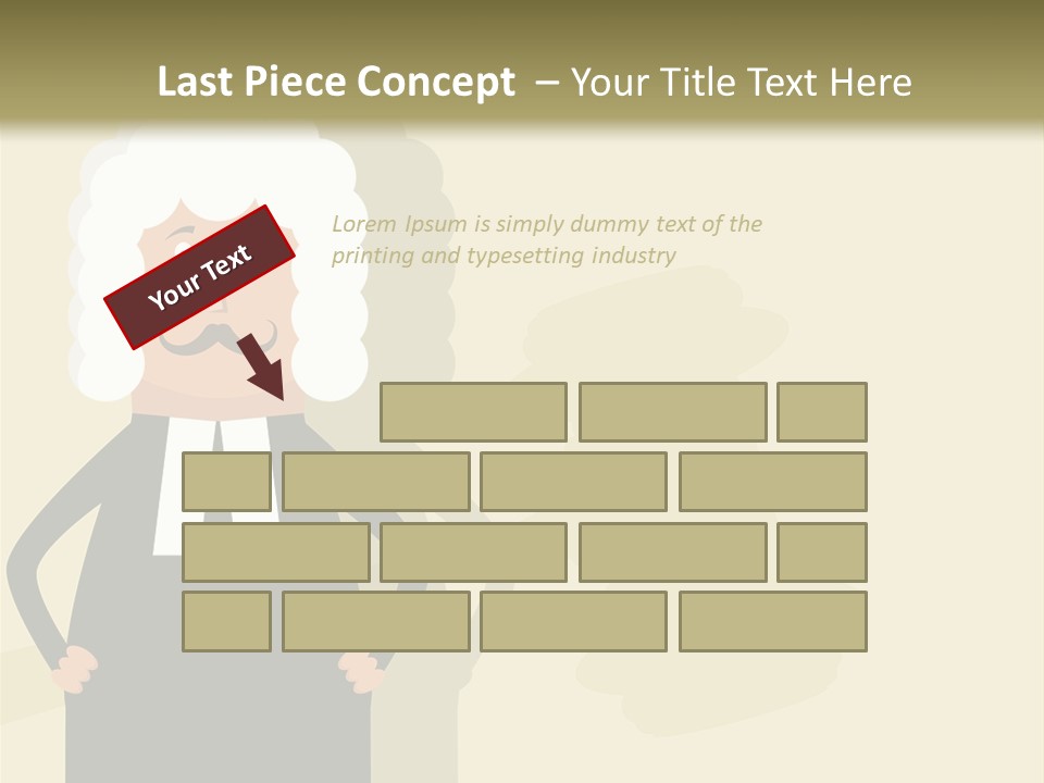 An Old Man In A Black Dress Is Standing With His Hands On His Hips PowerPoint Template