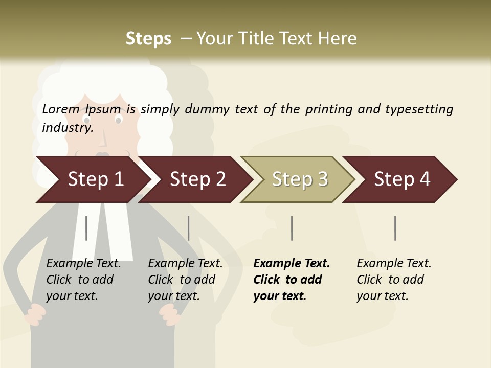An Old Man In A Black Dress Is Standing With His Hands On His Hips PowerPoint Template
