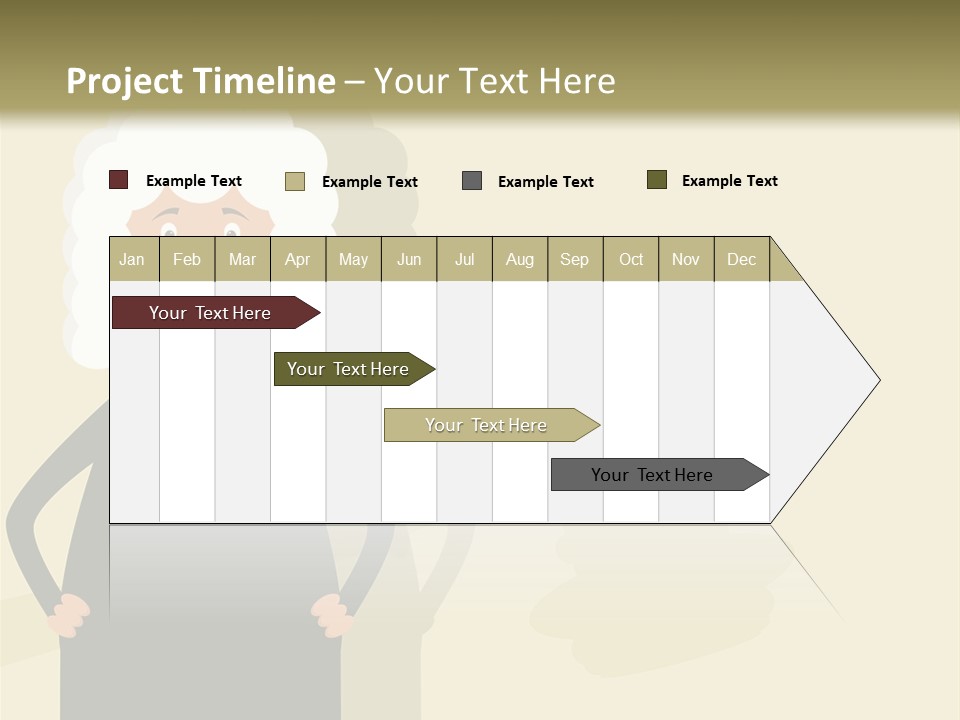 An Old Man In A Black Dress Is Standing With His Hands On His Hips PowerPoint Template