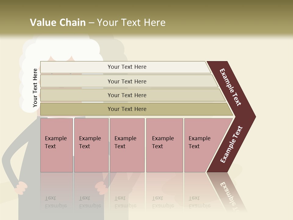 An Old Man In A Black Dress Is Standing With His Hands On His Hips PowerPoint Template