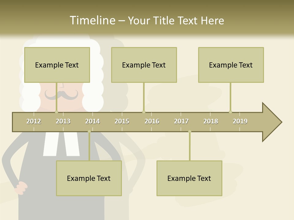 An Old Man In A Black Dress Is Standing With His Hands On His Hips PowerPoint Template