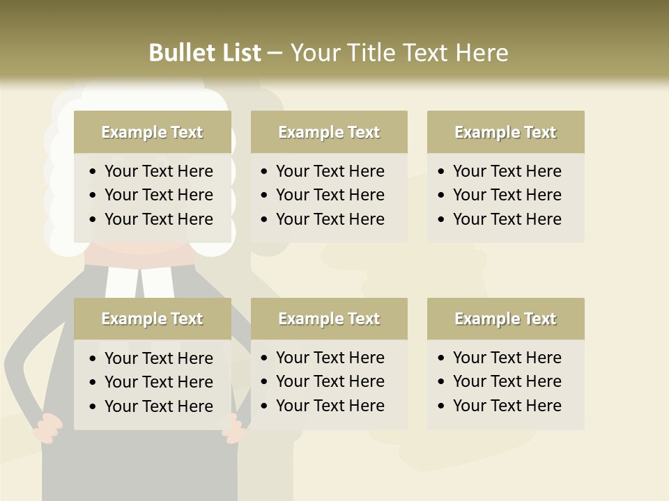 An Old Man In A Black Dress Is Standing With His Hands On His Hips PowerPoint Template
