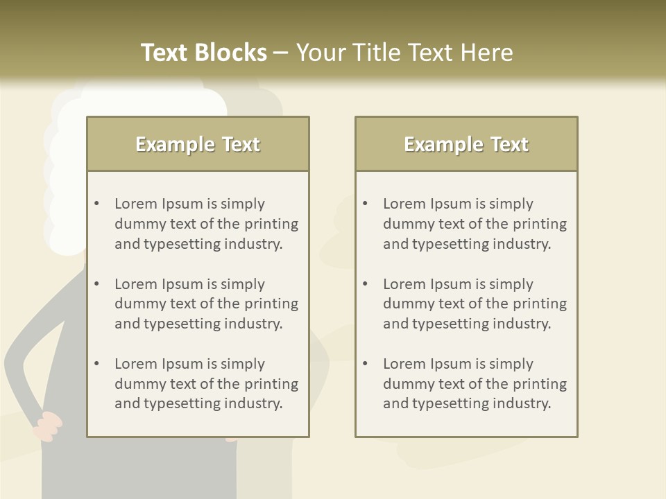 An Old Man In A Black Dress Is Standing With His Hands On His Hips PowerPoint Template