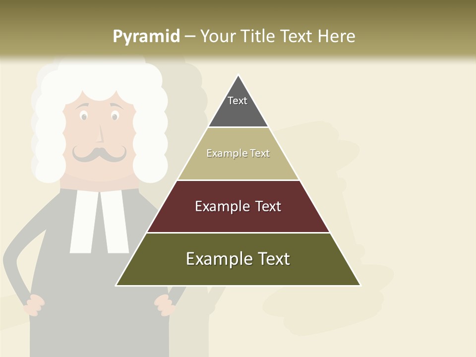 An Old Man In A Black Dress Is Standing With His Hands On His Hips PowerPoint Template