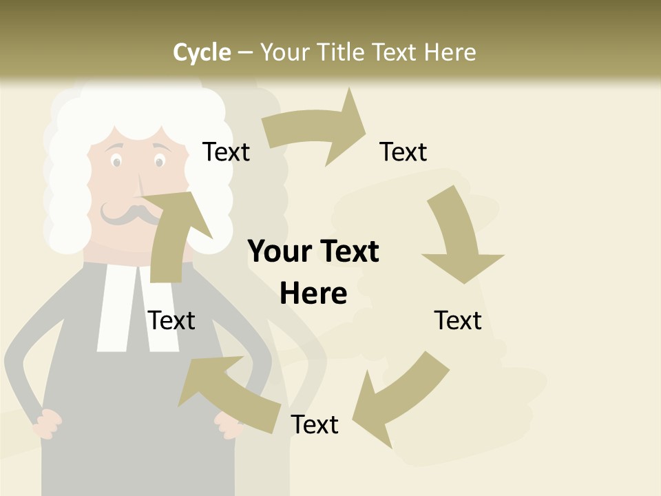 An Old Man In A Black Dress Is Standing With His Hands On His Hips PowerPoint Template