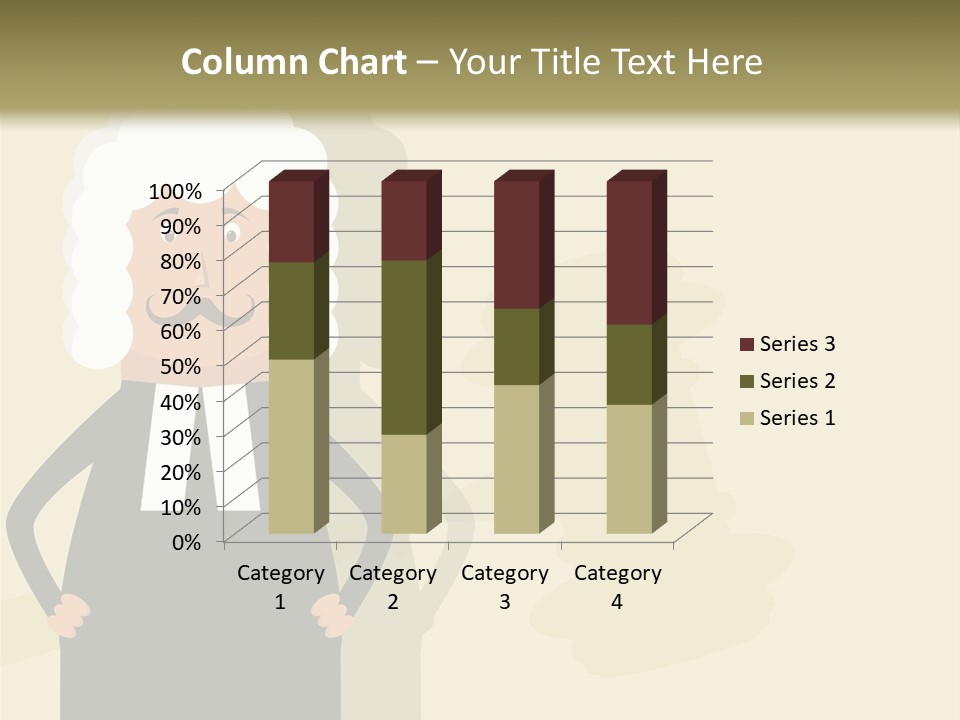 An Old Man In A Black Dress Is Standing With His Hands On His Hips PowerPoint Template