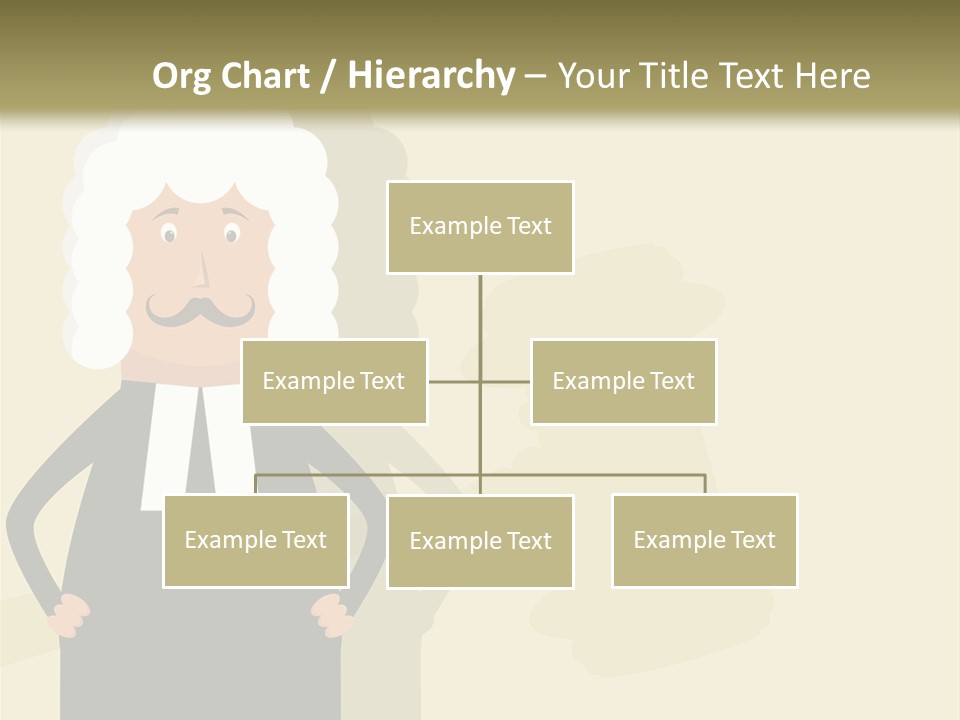 An Old Man In A Black Dress Is Standing With His Hands On His Hips PowerPoint Template