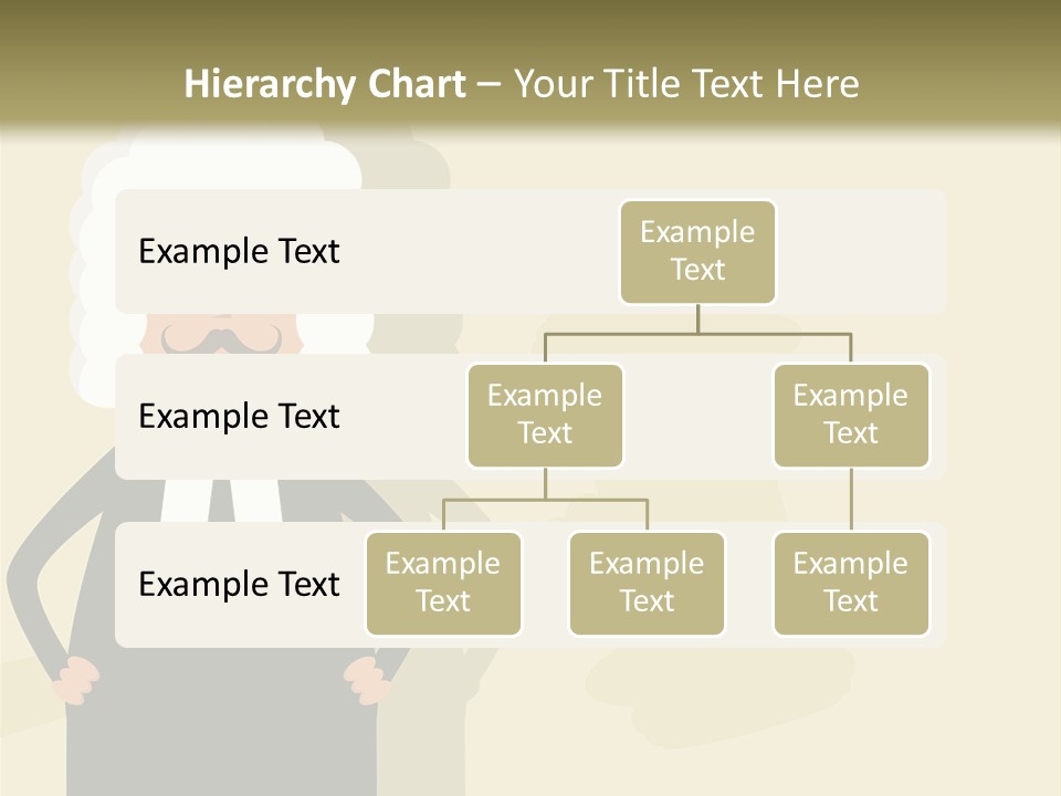 An Old Man In A Black Dress Is Standing With His Hands On His Hips PowerPoint Template