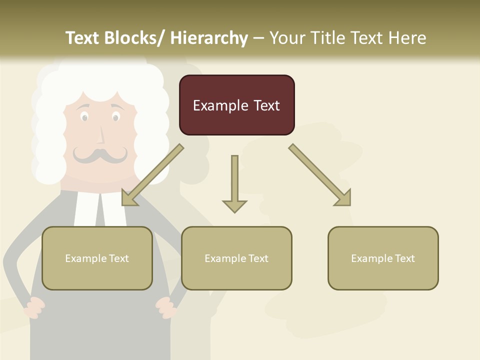 An Old Man In A Black Dress Is Standing With His Hands On His Hips PowerPoint Template