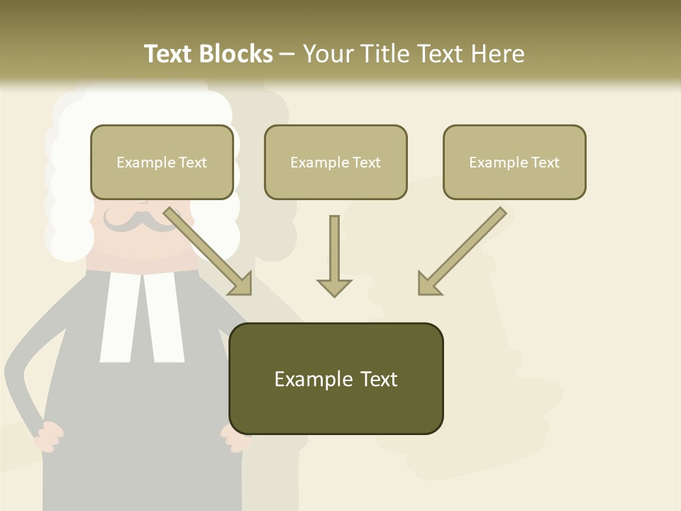 An Old Man In A Black Dress Is Standing With His Hands On His Hips PowerPoint Template