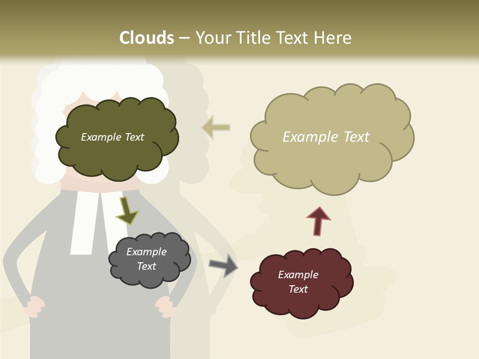 An Old Man In A Black Dress Is Standing With His Hands On His Hips PowerPoint Template