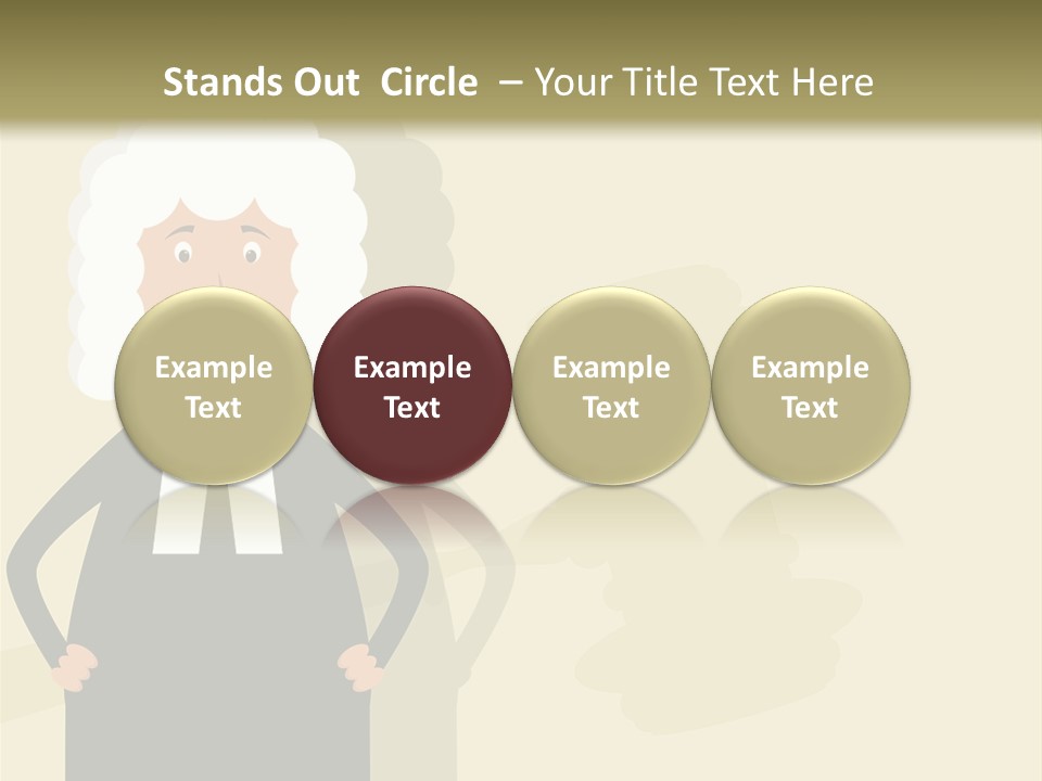 An Old Man In A Black Dress Is Standing With His Hands On His Hips PowerPoint Template